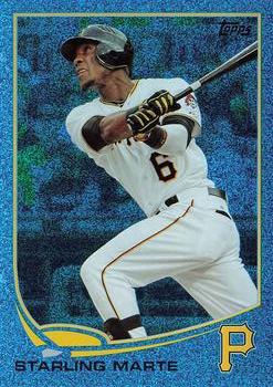 2013 Topps - Silver Slate Blue Sparkle #288 Starling Marte Front