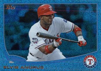 2013 Topps - Silver Slate Blue Sparkle #436 Elvis Andrus Front