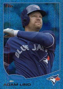 2013 Topps - Silver Slate Blue Sparkle #557 Adam Lind Front