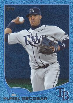 2013 Topps - Silver Slate Blue Sparkle #560 Yunel Escobar Front