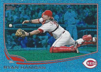 2013 Topps - Silver Slate Blue Sparkle #649 Ryan Hanigan Front