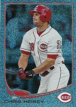 2013 Topps - Silver Slate Blue Sparkle #195 Chris Heisey Front