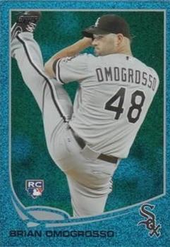 2013 Topps - Silver Slate Blue Sparkle #474 Brian Omogrosso Front