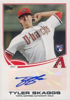 2013 Topps - Silver Slate Wrapper Redemption Autographs #APA-TS Tyler Skaggs Front