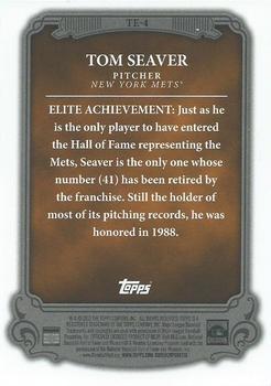 2013 Topps - The Elite #TE-4 Tom Seaver Back
