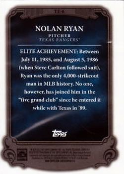 2013 Topps - The Elite #TE-6 Nolan Ryan Back