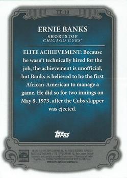2013 Topps - The Elite #TE-10 Ernie Banks Back