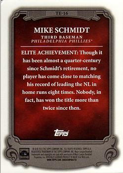 2013 Topps - The Elite #TE-16 Mike Schmidt Back