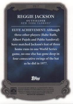 2013 Topps - The Elite #TE-7 Reggie Jackson Back