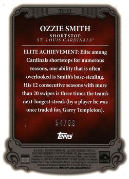 2013 Topps - The Elite Gold #TE-11 Ozzie Smith Back