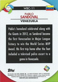 2013 Topps - WBC Stars #WBC-11 Pablo Sandoval Back