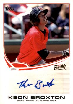 2013 Topps Pro Debut - Autographs #PDA-KB Keon Broxton Front