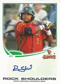 2013 Topps Pro Debut - Autographs #PDA-RS Rock Shoulders Front