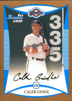 2008 Bowman - Prospects Gold #BP85 Caleb Gindl Front