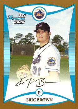 2008 Bowman - Prospects Gold #BP39 Eric Brown Front