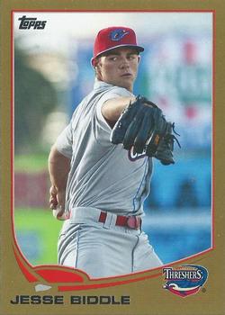 2013 Topps Pro Debut - Gold #89 Jesse Biddle Front