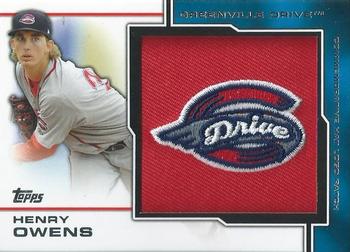 2013 Topps Pro Debut - Manufactured Commemorative Hat Logo Patches #MP-HO Henry Owens Front