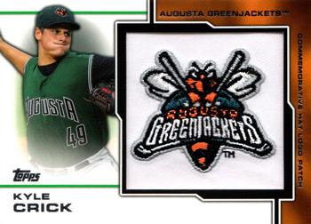 2013 Topps Pro Debut - Manufactured Commemorative Hat Logo Patches #MP-KC Kyle Crick Front