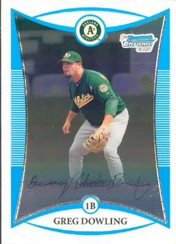 2008 Bowman - Chrome Prospects #BCP103 Greg Dowling Front