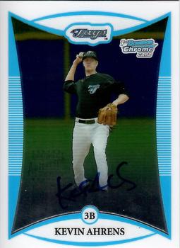 2008 Bowman - Chrome Prospects #BCP125 Kevin Ahrens Front