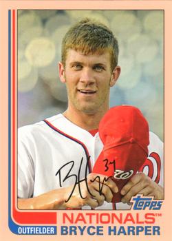2013 Topps Archives - Orange Day Glow #100 Bryce Harper Front