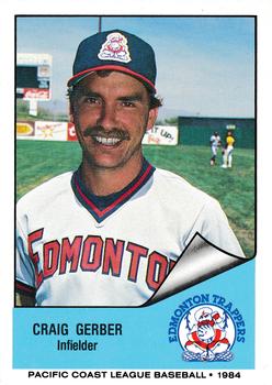 1984 Cramer Edmonton Trappers #105 Craig Gerber Front