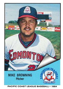 1984 Cramer Edmonton Trappers #114 Mike Browning Front