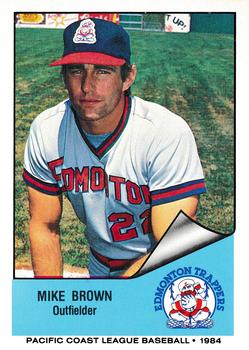 1984 Cramer Edmonton Trappers #117 Mike Brown Front