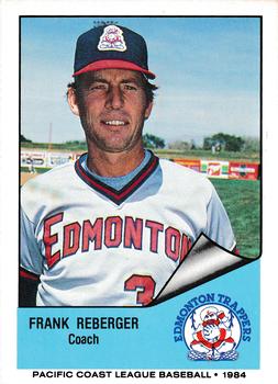 1984 Cramer Edmonton Trappers #242 Frank Reberger Front