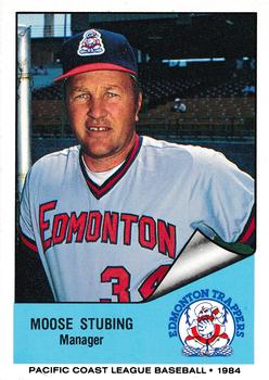 1984 Cramer Edmonton Trappers #97 Moose Stubing Front
