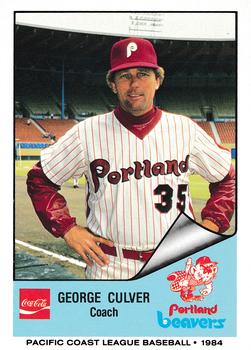 1984 Cramer Portland Beavers #215 George Culver Front