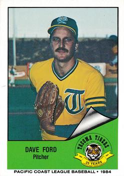 1984 Cramer Tacoma Tigers #94 Dave Ford Front