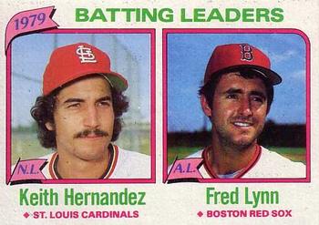 1980 Topps #201 1979 Batting Leaders (Keith Hernandez / Fred Lynn) Front