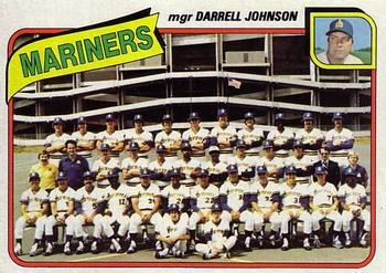 1980 Topps #282 Seattle Mariners / Darrell Johnson Front