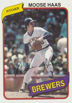 1980 Topps #181 Moose Haas Front