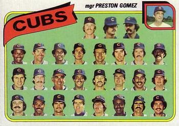 1980 Topps #381 Chicago Cubs / Preston Gomez Front