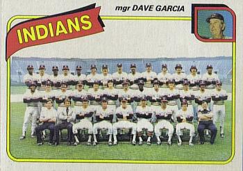 1980 Topps #451 Cleveland Indians / Dave Garcia Front