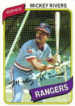 1980 Topps #485 Mickey Rivers Front