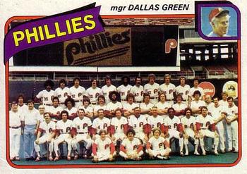 1980 Topps #526 Philadelphia Phillies / Dallas Green Front