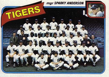 1980 Topps #626 Detroit Tigers / Sparky Anderson Front