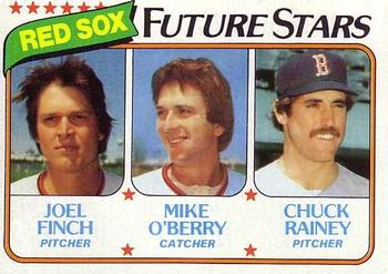 1980 Topps #662 Red Sox Future Stars (Joel Finch / Mike O'Berry / Chuck Rainey) Front