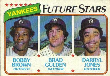 1980 Topps #670 Yankees Future Stars (Bobby Brown / Brad Gulden / Darryl Jones) Front