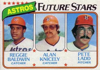 1980 Topps #678 Astros Future Stars (Reggie Baldwin / Alan Knicely / Pete Ladd) Front