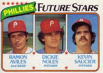 1980 Topps #682 Phillies Future Stars (Ramon Aviles / Dickie Noles / Kevin Saucier) Front