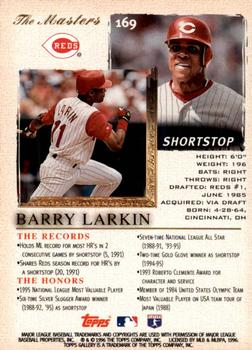 1996 Topps Gallery #169 Barry Larkin Back