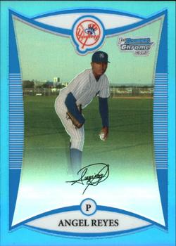 2008 Bowman - Chrome Prospects Blue Refractors #BCP90 Angel Reyes Front