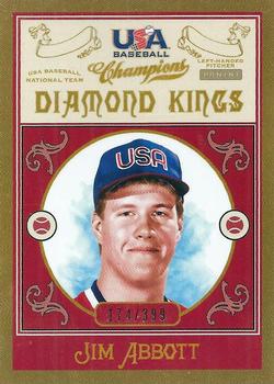 2013 Panini USA Baseball Champions - Diamond Kings #2 Jim Abbott Front