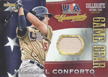 2013 Panini USA Baseball Champions - Game Gear Bats #2 Michael Conforto Front