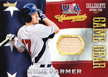 2013 Panini USA Baseball Champions - Game Gear Bats #4 Kyle Farmer Front