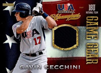 2013 Panini USA Baseball Champions - Game Gear Jerseys #22 Gavin Cecchini Front